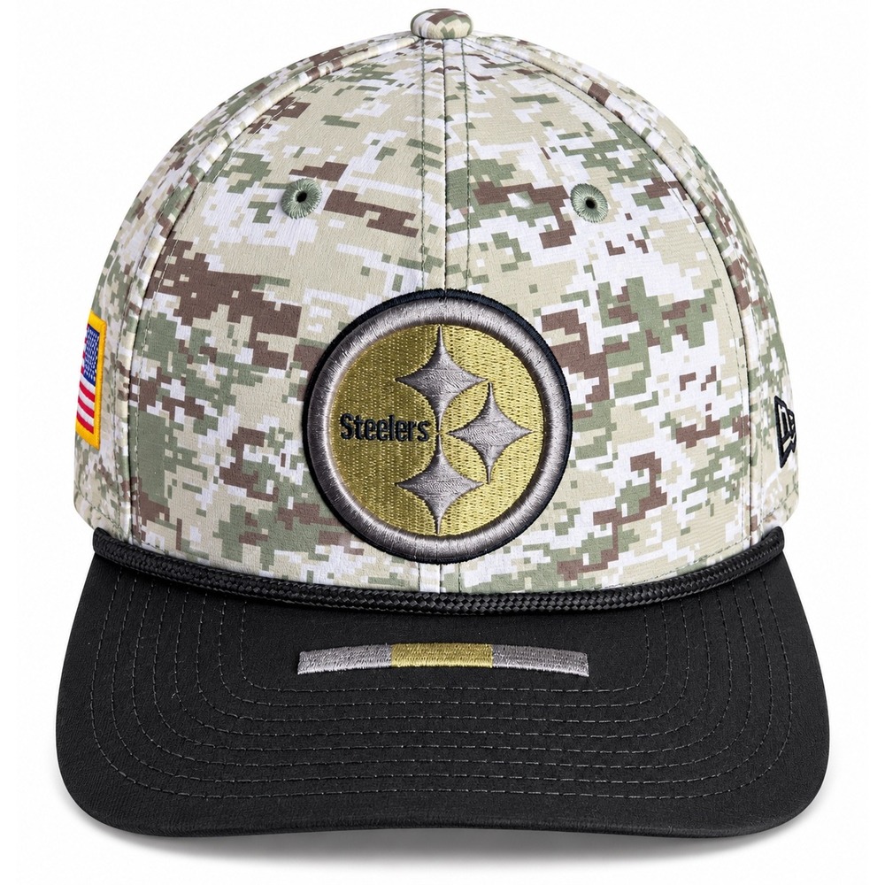 New Era Pittsburgh Steelers Salute to Service 39THIRTY M/L Camo Hat Military NFL